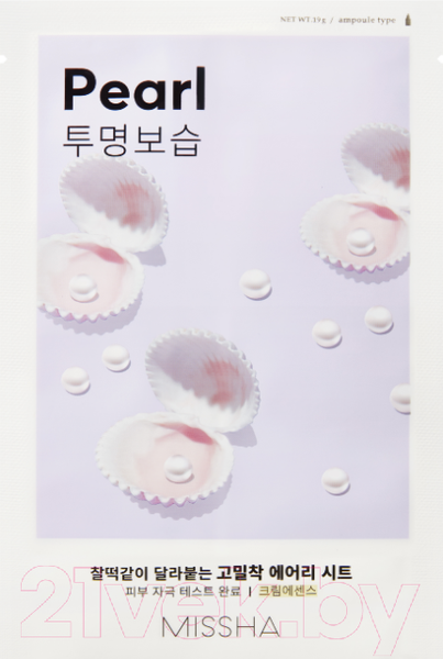 Изображение товара Маска для лица тканевая Missha Airy Fit Sheet Mask Pearl (19г)