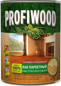 Изображение товара Лак Profiwood Для паркета (800мл, полуматовый)