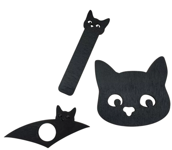 Изображение товара Держатель для страниц ОМурМебель Литературный комфорт Котик (черный)