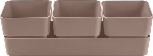 Изображение товара Кашпо La Decoro Фиори Трио КШ-0523 (мокачино)