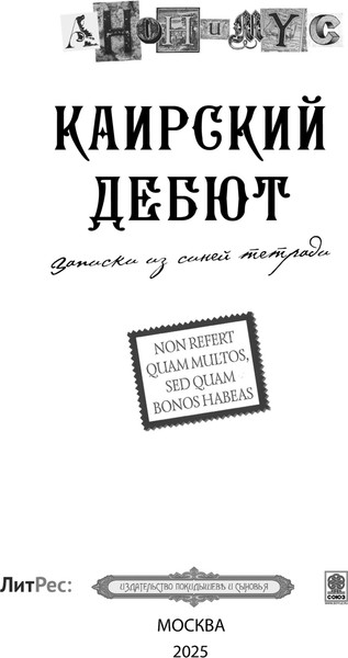 Изображение товара Книга АСТ Каирский дебют. Записки из синей тетради, твердая обложка (Анонимус)