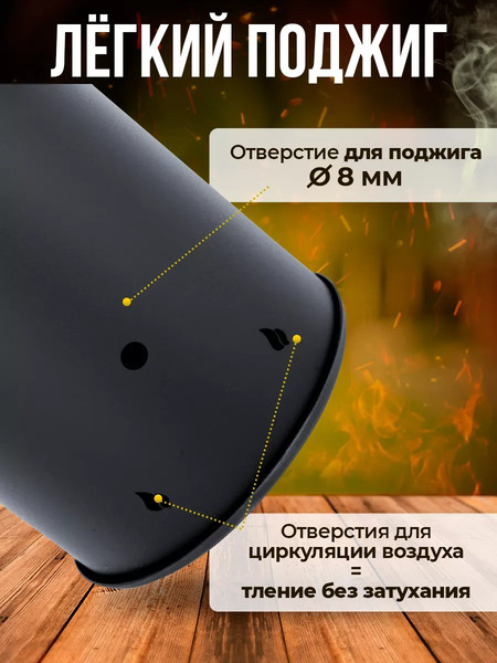 Изображение товара Дымогенератор для копчения Helicon Браво 2 (черный)