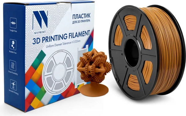 Изображение товара Пластик для 3D-печати NV Print NV-3D-ABS-COFFEE (1.75мм, 1кг, кофейный)
