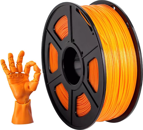 Изображение товара Пластик для 3D-печати NV Print NV-3D-ABS-ORANGE (1.75мм, 1кг, оранжевый)