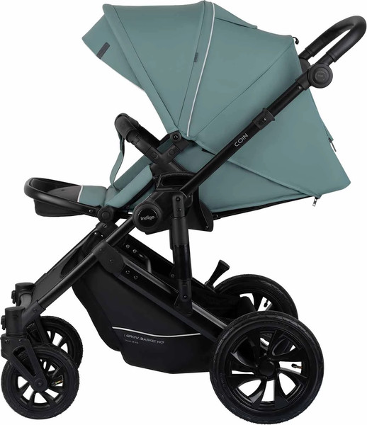 Изображение товара Детская универсальная коляска INDIGO Coin 3 в 1 (зеленый)