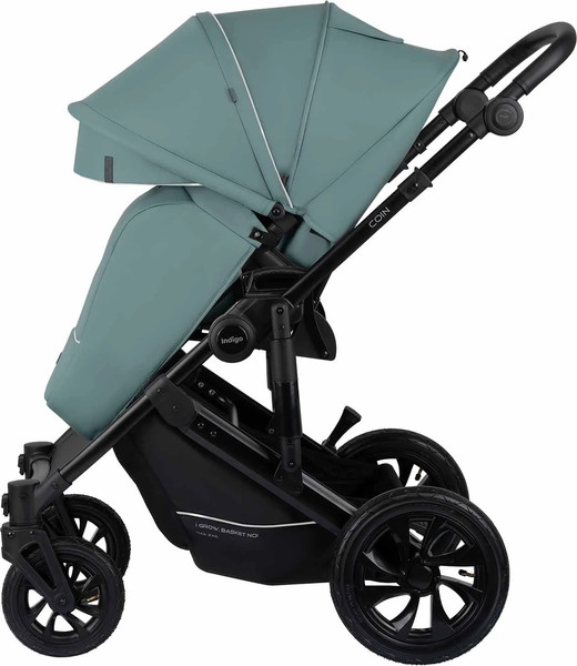 Изображение товара Детская универсальная коляска INDIGO Coin 3 в 1 (зеленый)