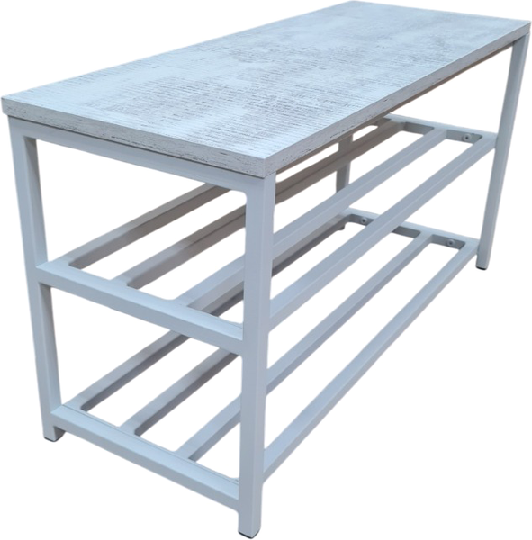 Изображение товара Полка для обуви Allerd 2 Rion 83x43 / 1010110200 (белый муар/энигма)