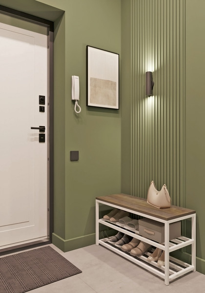 Изображение товара Полка для обуви Allerd 2 Rion 83x43 / 1010110300 (белый муар/австралийское дерево)