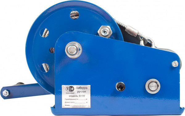 Изображение товара Лебедка ручная TOR ЛБ-3000 (BHW) г/п 1.35т длина троса 20м / 1000389