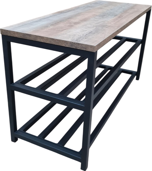 Изображение товара Полка для обуви Allerd 2 Rion 83x43 / 1010210300 (черный муар/австралийское дерево)