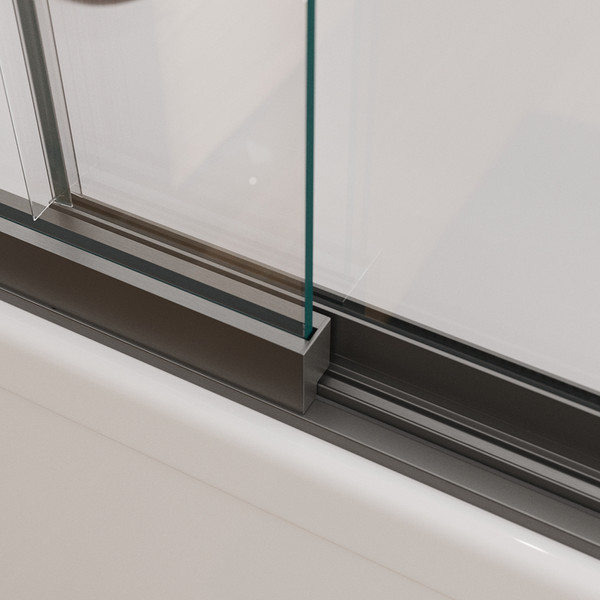 Изображение товара Стеклянная шторка для ванны Cezares SLIDER-FIX-VF-11-90/150-C-GM