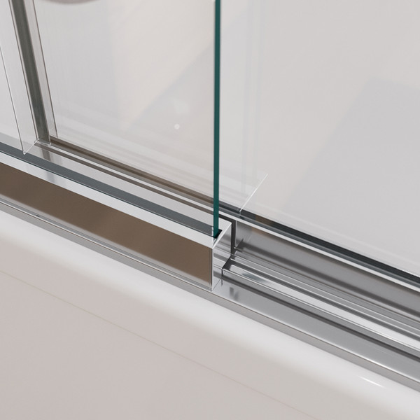 Изображение товара Стеклянная шторка для ванны Cezares SLIDER-FIX-VF-11-90/150-C-Cr