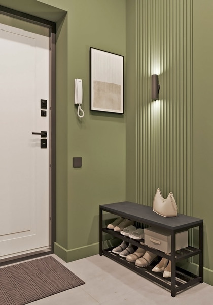 Изображение товара Полка для обуви Allerd 2 Rion 83x43 / 1010210700 (черный муар/металл бруклин)