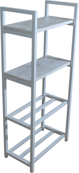 Изображение товара Полка для обуви Allerd 2+2 Rion 25x103 / 1030110200 (белый муар/энигма)