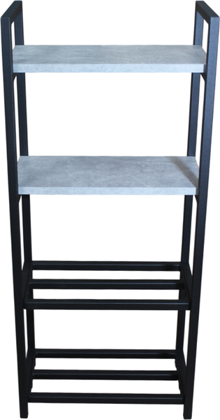 Изображение товара Полка для обуви Allerd 2+2 Rion 25x103 / 1030210500 (черный муар/бетон)