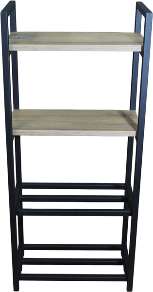 Изображение товара Полка для обуви Allerd 2+2 Rion 25x103 / 1030210600 (черный муар/дуб нокс)