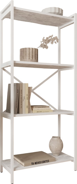 Изображение товара Стеллаж Allerd Rion 67.5x150 / 1040110200 (белый муар/энигма)