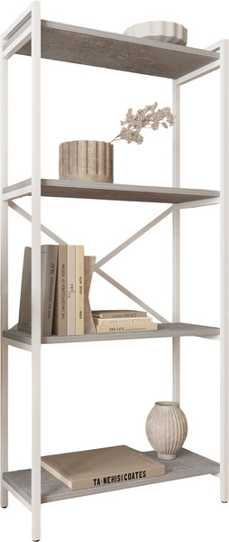 Изображение товара Стеллаж Allerd Rion 67.5x150 / 1040110500 (белый муар/бетон)