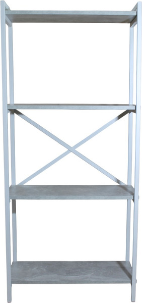 Изображение товара Стеллаж Allerd Rion 67.5x150 / 1040110500 (белый муар/бетон)