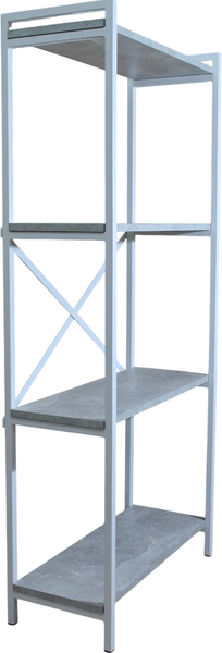 Изображение товара Стеллаж Allerd Rion 67.5x150 / 1040110500 (белый муар/бетон)