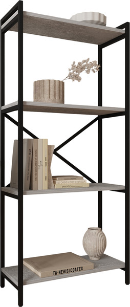 Изображение товара Стеллаж Allerd Rion 67.5x150 / 1040210500 (черный муар/бетон)