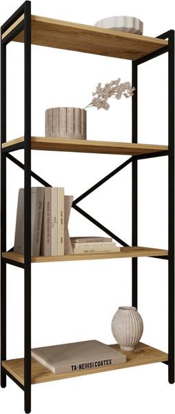 Изображение товара Стеллаж Allerd Rion 67.5x150 / 1040210600 (черный муар/дуб нокс)