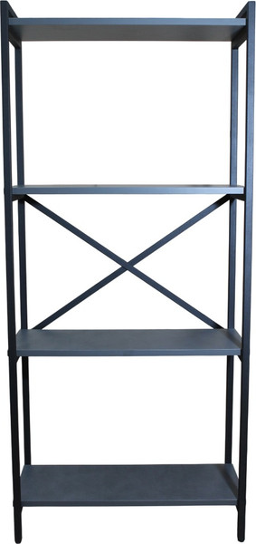 Изображение товара Стеллаж Allerd Rion 67.5x150 / 1040210700 (черный муар/металл бруклин)