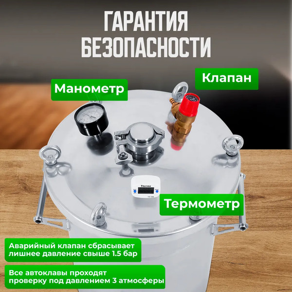 Изображение товара Автоклав для консервирования Helicon Крестьянка (20л)