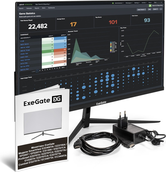 Изображение товара Монитор ExeGate ProSmart EZ2707CA (EX297650RUS)