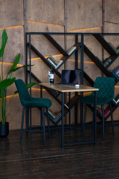 Изображение товара Барный стол Notta Дилан Лофт 120x60x90 (дуб вотан)