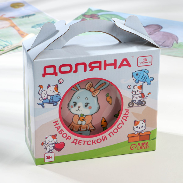 Изображение товара Набор столовой посуды Доляна Лапочка зайка / 9438008