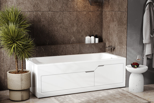 Изображение товара Ванна из искусственного мрамора Belux Виктория ВВИ-1700 (18, белый матовый)