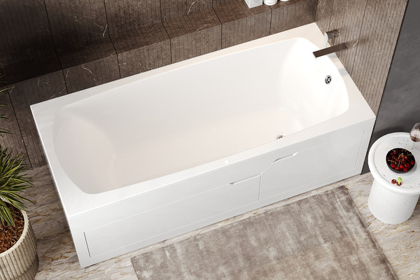 Изображение товара Ванна из искусственного мрамора Belux Виктория ВВИ-1800 (18, белый матовый)