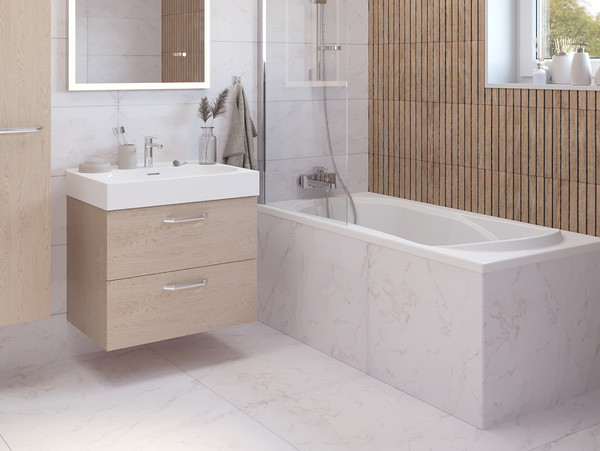 Изображение товара Ванна из искусственного мрамора Belux Элит ВЭ-1500 (18, белый матовый)