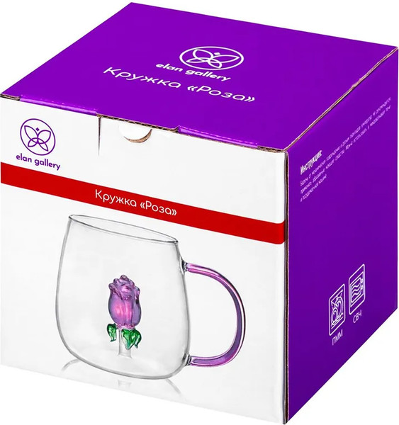Изображение товара Кружка Elan Gallery Роза / 360190