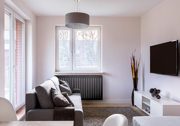 Изображение товара Экран для радиатора Стильный Дом De Luxe реечный 150х60 (черный)