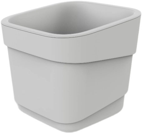 Изображение товара Кашпо Полимербыт Hills 4397407 (молочный)