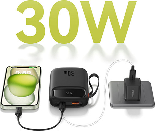 Изображение товара Портативное зарядное устройство Baseus QPow 2 / P10055009113-00 (черный)