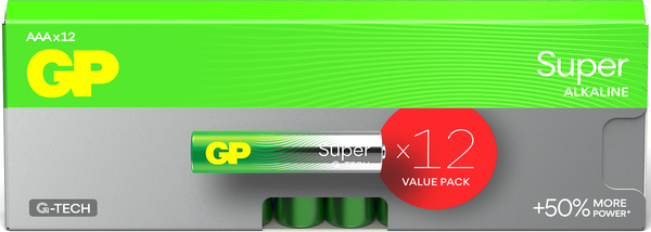 Изображение товара Комплект батареек GP Batteries Super LR03/24AETA21-2GVPPAB12 (12шт)