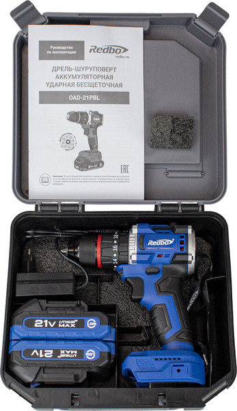 Изображение товара Аккумуляторная дрель-шуруповерт Redbo OAD-21PBL