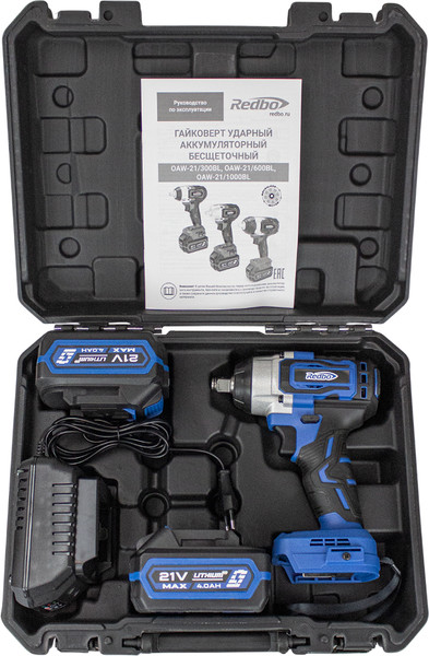 Изображение товара Аккумуляторный гайковерт Redbo OAW-21/300BL