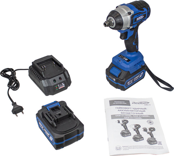 Изображение товара Аккумуляторный гайковерт Redbo OAW-21/300BL