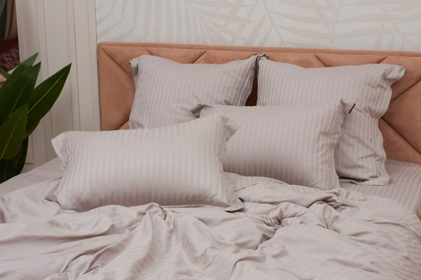 Изображение товара Комплект постельного белья Sofi de Marko Моне 1.6 / 1.6-СС-М-06 (пепельный/лиловый)