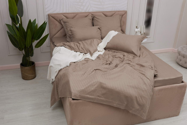 Изображение товара Комплект постельного белья Sofi de Marko Моне 7Е / Сем-СС-М-04 (темно-бежевый)