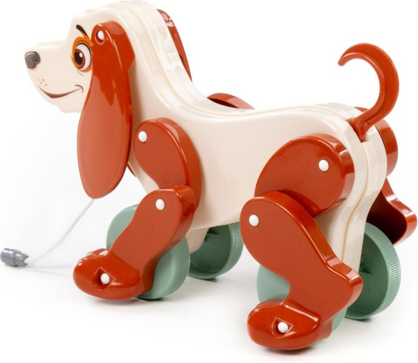 Изображение товара Развивающая игрушка Полесье Собака Боби / 48701 (белый/коричневый)