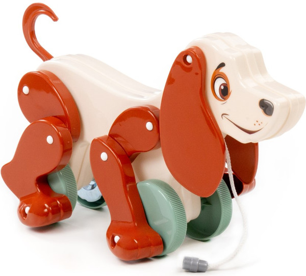 Изображение товара Развивающая игрушка Полесье Собака Боби / 48701 (белый/коричневый)