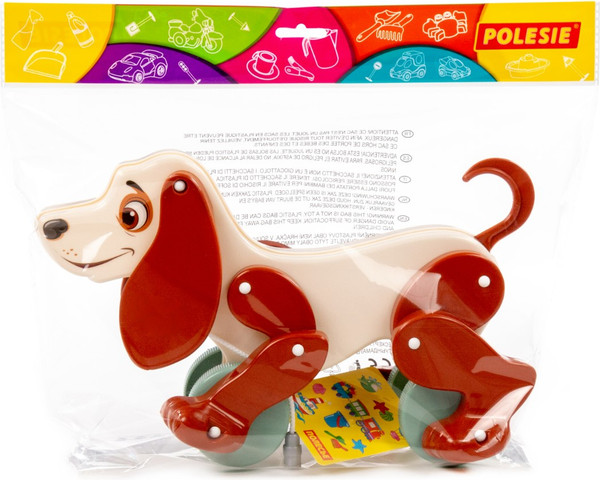 Изображение товара Развивающая игрушка Полесье Собака Боби / 48701 (белый/коричневый)