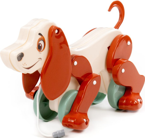 Изображение товара Развивающая игрушка Полесье Собака Боби / 48701 (белый/коричневый)