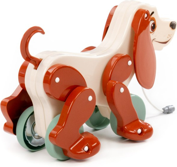 Изображение товара Развивающая игрушка Полесье Собака Боби / 48701 (белый/коричневый)