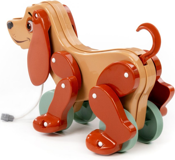 Изображение товара Развивающая игрушка Полесье Собака Боби / 48718 (бежевый/коричневый)